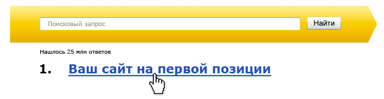 Сайт в ТОП поисковых систем