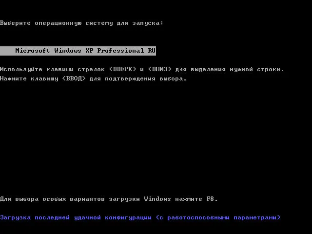 Выбор системы Выбор операционной системы для запуска